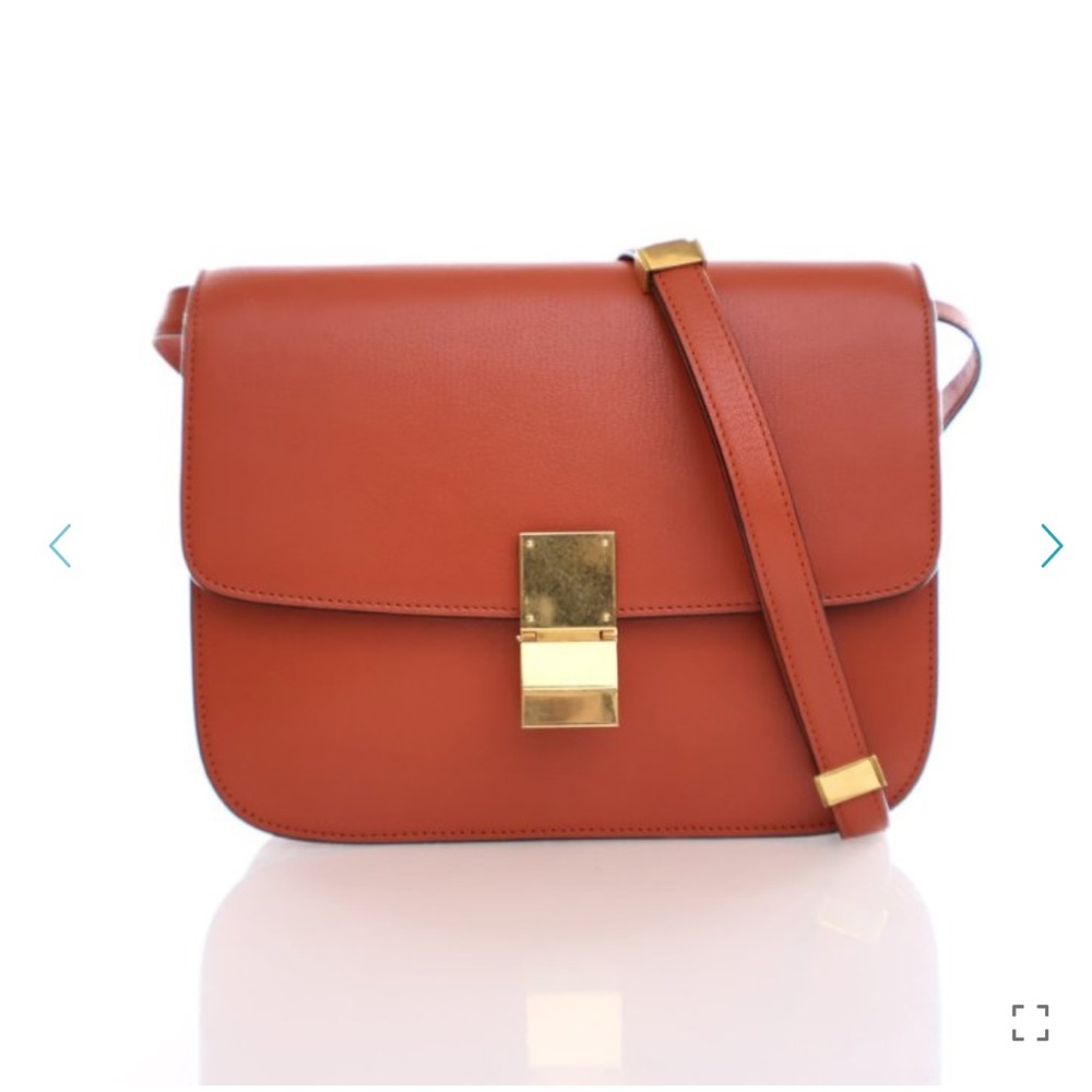 Celine Phoebe Philo medium Box classic Leather Crossbody Bag